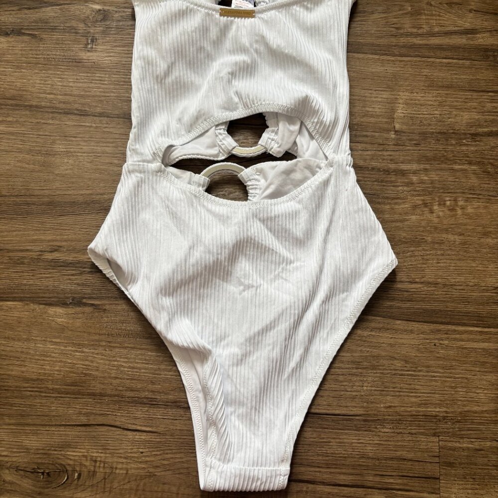 Alexandra Miro - Anya Swimsuit (White Rib) - Picture 4 of 5